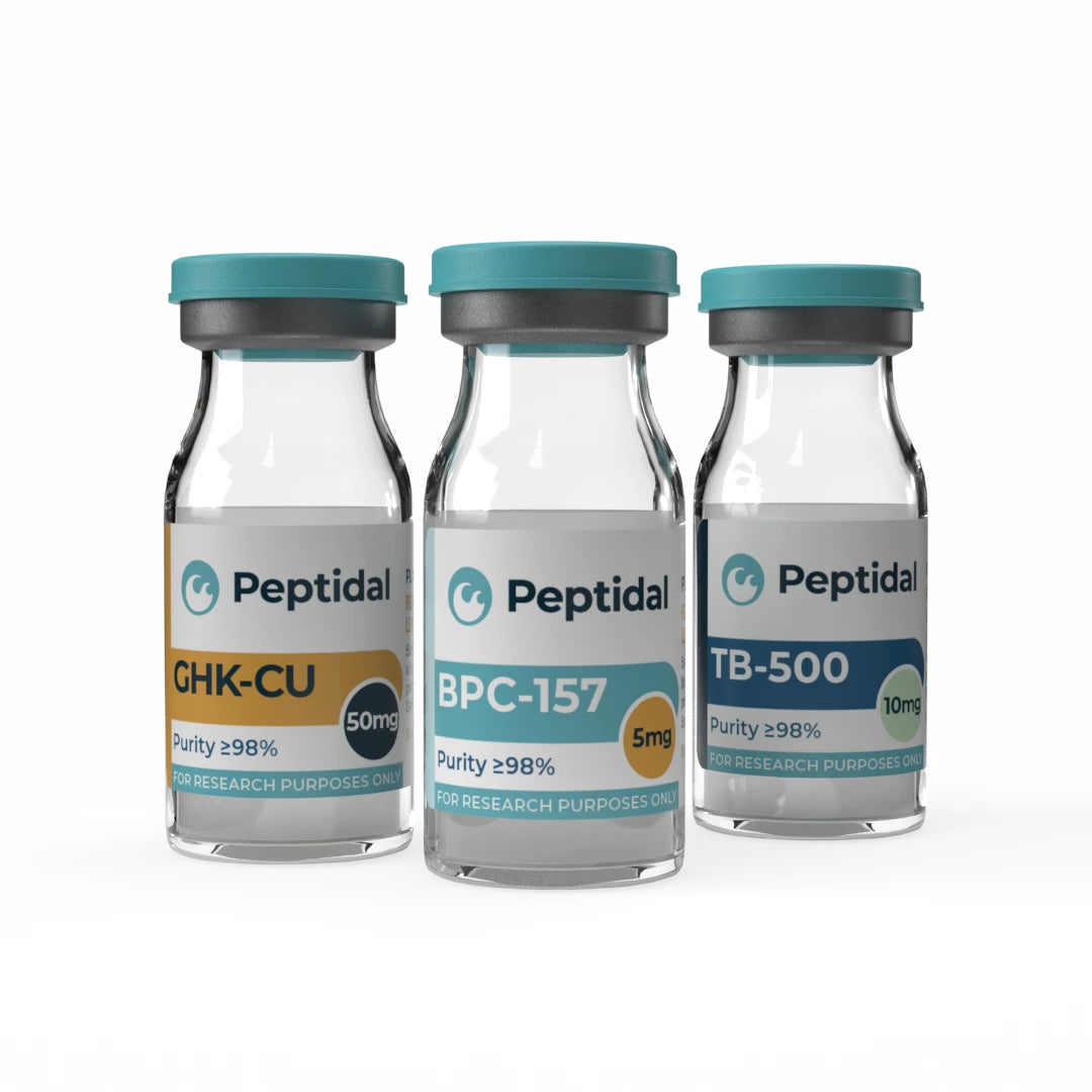 BPC-157 5mg + GHK-CU 35mg + TB-500 10mg Triple Bundle